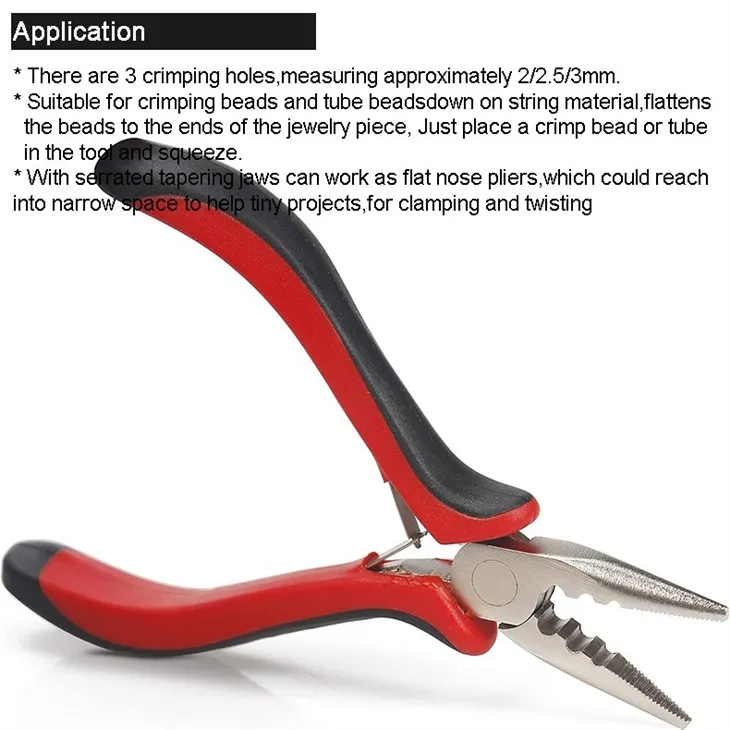 Nickel Plated Serrated Hair Extension Pliers